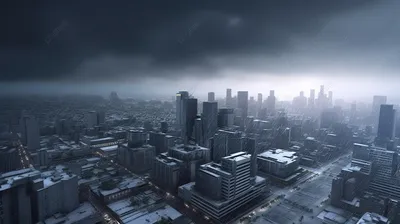 темный город во время шторма, 3д иллюстрация, панорама большого города во  время урагана, дождь фон картинки и Фото для бесплатной загрузки