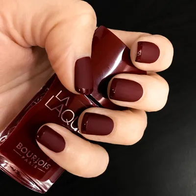 бордовый маникюр | Subtle nails, Fire nails, Red shellac nails