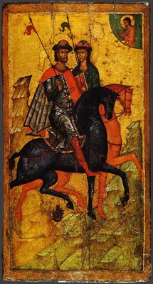 Реставрация иконы XIV века "Борис и Глеб"