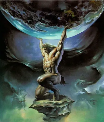 : Boris Vallejo (Борис Вальехо, Борис Валеджо, Борис Валеджио).  Атлант. 1988