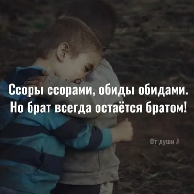 Статусы про брата со смыслом - 📝 Афоризмо.ru