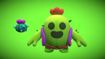 Spike t-pose Brawl Stars - Download Free 3D model by shertiku (@shertiku)  [b2daaa4]