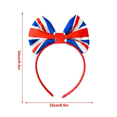 Повязка на голову в честь 70-летия британского флага с бантом и бантом для  волос в честь юбилея королевы Юнион Джек – купить по низким ценам в  интернет-магазине Joom