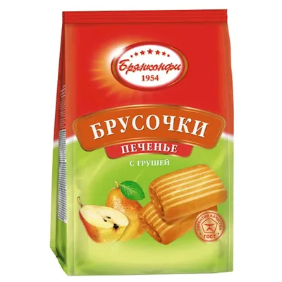 Печенье "Брусочки" с грушей 1,8кг/Брянконфи - купить в магазине Candystor