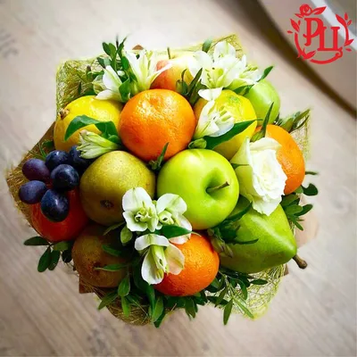 Мастер-класс букет из фруктов. Как сделать самому красивый и вкусный фруктовый  букет? | Flowwow