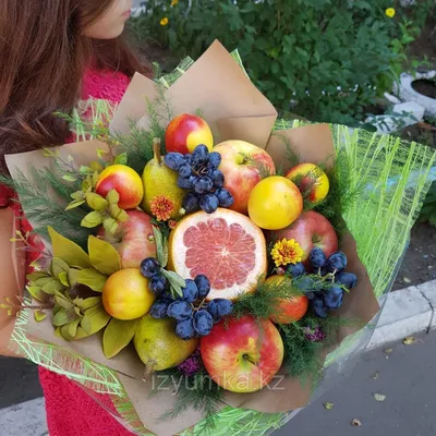Букет фруктовый "Хризантемы" размер L - Съедобные букеты Пермь