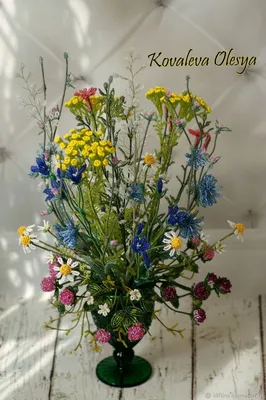 МК: букет в стиле фирменной «Охапки полевых цветов» - купить в СПБ с  доставкой в Kraft Flowers
