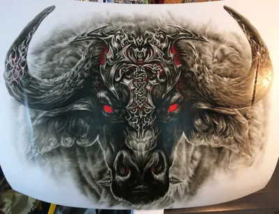 Wall Art Print | Bull skull | Europosters