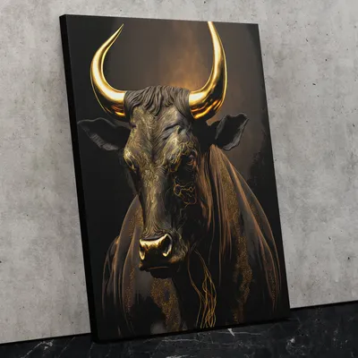 Demonic bull with glowing eyes" Art Board Print by ThunderSlayer | Redbubble