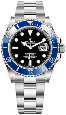 Rolex White Gold Submariner Date Watch - The Blueberry - Blue Bezel - –  WatchesOff5th