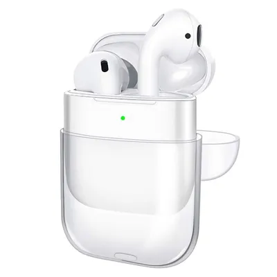 Чехол для наушников Apple AirPods/AirPods 2, прозрачный