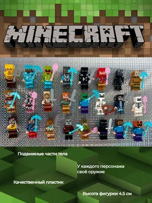 Набор фигурок человечков Майнкрафт Minecraft 179993828 купить за 750 ₽ в  интернет-магазине Wildberries