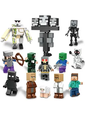 Майнкрафт человечки Minecraft Халк Танос toys for you 36187482 купить за  493 ₽ в интернет-магазине Wildberries