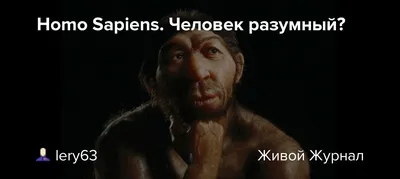 Homo Sapiens. Человек разумный?