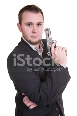 Человек с пистолетом арт - 98 фото