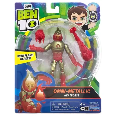 Ben 10 Человек-огонь Металлик Фигурка, 12.5 см | AliExpress