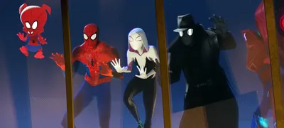 Светлый костюм из мультфильма Человек-паук "Через вселенные"