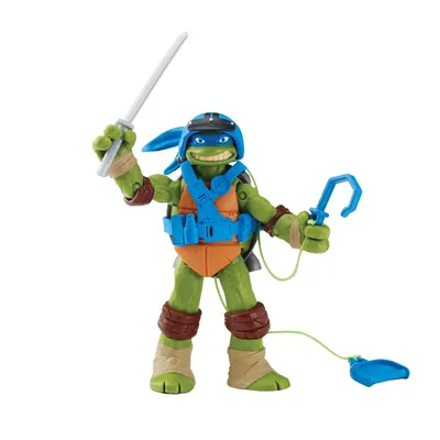 Черепашка ниндзя Ninja Turtles(Черепашки Ниндзя) Леонардо – шпион 12 см  купить по цене 1099 ₽ в интернет-магазине Детский мир