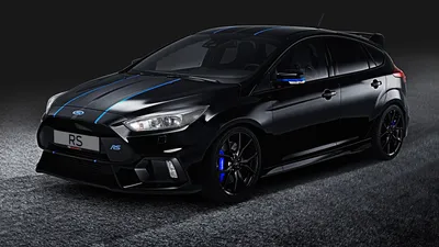 Фотография Форд Focus RS, Performance Parts черных авто 1920x1080