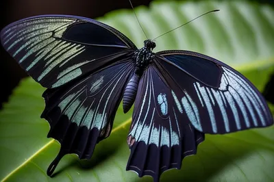 Почему крылья некоторых бабочек окрашены в самый черный цвет? - 