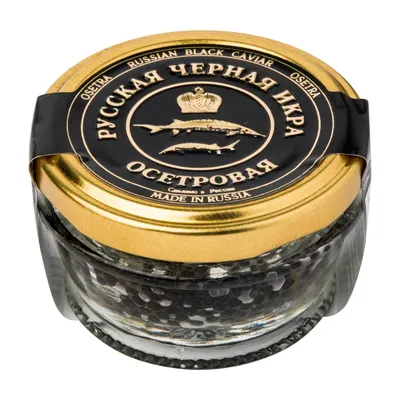 Белужья черная икра, "Russian Caviar", 50 г