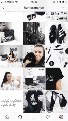 Examples of black and white Instagram accounts