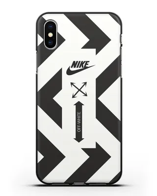 Чехол с черно-белым логотипом Nike для iPhone XS силиконовый купить  недорого в интернет-магазине Caseme