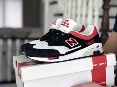 Мужские легкие черно белые с красным кроссовки New Balance 1500 Англия  только 44 размер (ID#1621223789), цена: 1449 ₴, купить на 