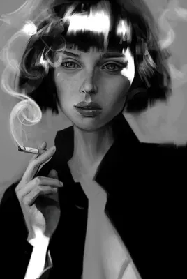 Фото Девушка с сигаретой в руке, by Igor Kozhanov