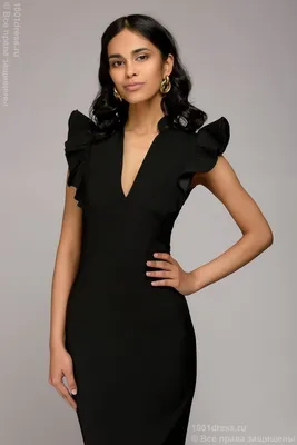 Классическое черное платье с длиной в пол 86280 за 689 грн: купить из  коллекции Wish - 