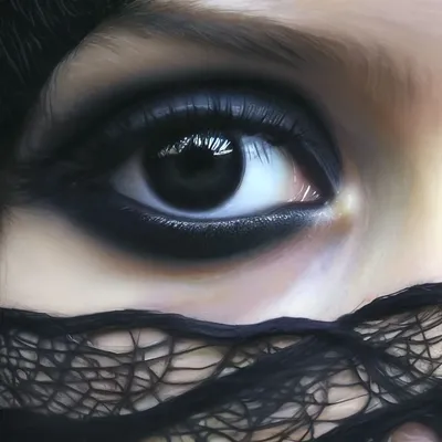 Черные глаза - Платки - shawl-concept