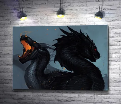 Животное черный дракон - 72 фото