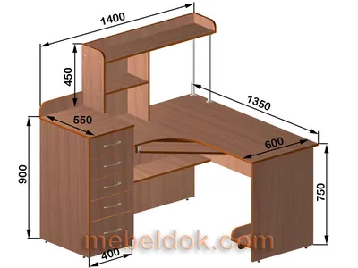 Чертежи компьютерных столов и к ним картинки