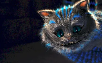 Чеширский кот, ярко, фокус на глаза…» — создано в Шедевруме