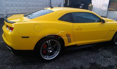 Скачать 1280x960 chevrolet camaro, авто, машина, автомобили, машины,  зеленый обои, картинки стандарт 4:3