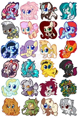 Chibi Ponies I drew up | Equestria Unofficial Fan Club Amino