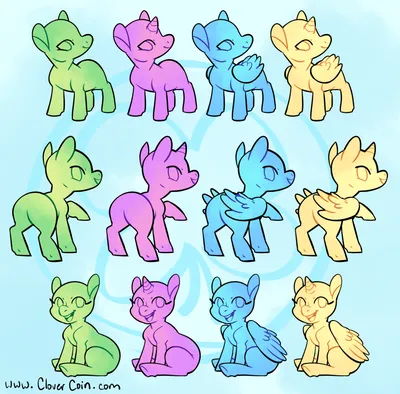 Chibi pony base! (Not mine) | Base Amino