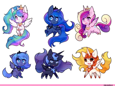 Chibi Pones by Centchi on DeviantArt | My little pony poster, My little  pony stickers, My little pony pictures