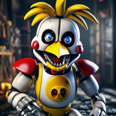 STL file FNAF Toy Chica animatronic head 🦸・3D printable model to  download・Cults