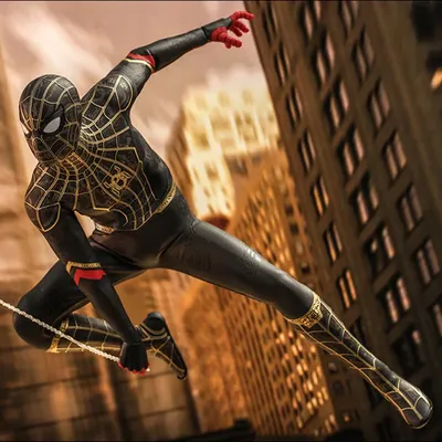 Звезду «Человека-паука» Тома Холланда показали в черном костюме симбиота —  фанат создал новый арт