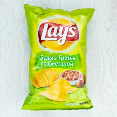 Чипсы Lays бел.грибы со смет. 150г из раздела Чипсы, снеки