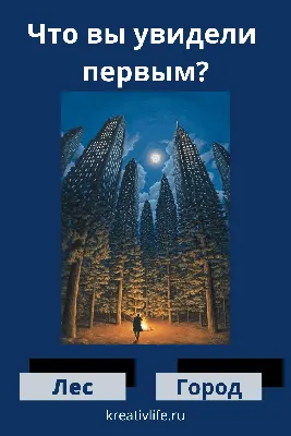 Оптическая иллюзия – то, что вы видите первым, раскрывает вашу личность. -  Развлечения