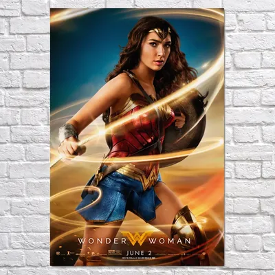 Плакат "Чудо-женщина, Wonder Woman", 60×40см (ID#757611215), цена: 190 ₴,  купить на 