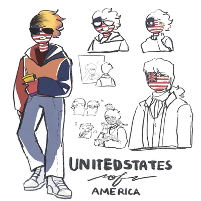 Countryhumans | America | America, North america, Anime