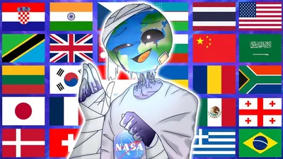 Countryhumans in 70 Languages Meme - YouTube