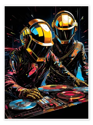 Daft Punk print by 2ToastDesign | Posterlounge