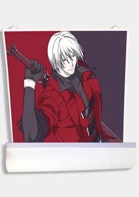 Dante from devil may cry 5 in an anime inspired style