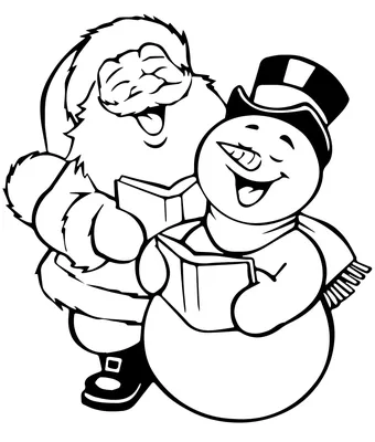 Дед Мороз - Новый год - Раскраски антистресс