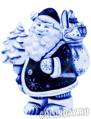 Керамическая фигурка Дед Мороз с елкой 9x6x14 см купить по цене  руб  в Москве оптом и в розницу в «СДС»