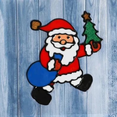 Дед мороз с ёлкой , красиво, 4k, …» — создано в Шедевруме